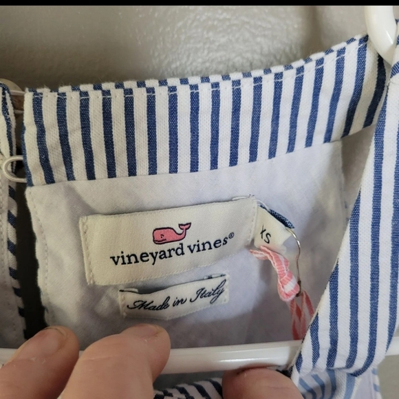 NWT Vineyard Vines Seersucker Stripe Block Dress - Picture 6 of 6
